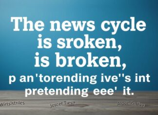 The News Cycle is Broken, and I’m Tired of Pretending It’s Not The news cycle is broken, and I'm tired of pretending it's not.